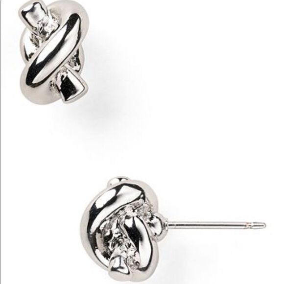 kate spade Jewelry - Kate Spade Silver Sailor Knot Studs